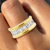 4ctw Channel Setting Emerald Cut Eternity Ring