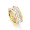 4ctw Channel Setting Emerald Cut Eternity Ring