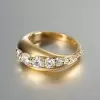 2ctw Round Cut White Sapphire Wedding Band