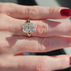 5ct Cushion Cut White Sapphire Classic Engagement Ring