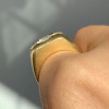 2.7ct Round Cut Chunky Vintage Sandblasted Engagement Ring
