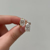 8ctw Emerald and Pear Cut Toi Et Moi Engagement Ring