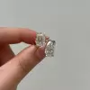 8ctw Emerald and Pear Cut Toi Et Moi Engagement Ring
