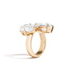 8ctw Emerald and Pear Cut Toi Et Moi Engagement Ring