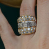 6ctw Round and Radiant Cut Vintage Cocktail Ring