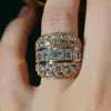 6ctw Round and Radiant Cut Vintage Cocktail Ring
