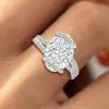 5.8ct Tilted Oval Cut Wraped Knot Engagement Ring