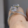5.8ct Tilted Oval Cut Wraped Knot Engagement Ring
