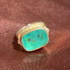 12ct East-West Cushion Cut Emerald Vintage Cocktail Ring