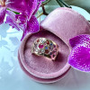 Flush Set Scatterred Multicolor Sapphire Bold Cocktail Ring