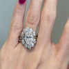 5.8ct Oval Cut Three Pieces Vintage Crown Wedding Ring Set