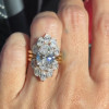 5.8ct Oval Cut Three Pieces Vintage Crown Wedding Ring Set