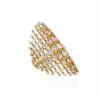 5ctw Gradient Size Round Cut Comtemporary Cocktail Ring