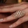 5ctw Gradient Size Round Cut Comtemporary Cocktail Ring