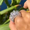 10ctw Round and Asscher Cut Bold Statement Cocktail Ring