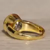 5ct Round Cut Simple Classic Wide Engagement Ring