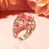 9ct Oval Cut Ruby Bold Cocktail Ring
