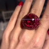 9ct Oval Cut Ruby Bold Cocktail Ring
