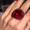 9ct Oval Cut Ruby Bold Cocktail Ring
