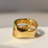 5ctw Multicolor Sapphire Intertwined Rainbow Cocktail Ring