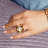 5ct Round Cut Modern Sculptural Engagement Ring