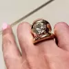 5ct Round Cut Modern Sculptural Engagement Ring