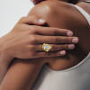 4.2ct Pear Cut Curved Shank Modern Engagement Ring