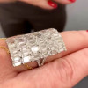 9ctw Baguette Cut Rectangle-Shaped Wide Cocktail Ring 