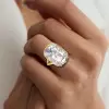 8ct Cushion Cut Vintage Mounting Engagement Ring