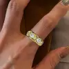 4ctw Oval Cut Multicolor Sapphire Rainbow Eternity Ring