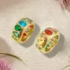 4ctw Pear Cut Multicolor Sapphire Rainbow Ring