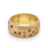 Flush Set Multicolor Sapphire Rainbow Starry Ring