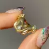 Vintage Sandblasted Love Hands Promise Ring