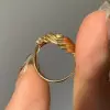 Vintage Sandblasted Love Hands Promise Ring