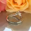 3ctw Multicolor Sapphire Crown Rainbow Promise Ring