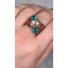 2ct Round Cut Rope Design Modern Cocktail Ring