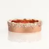 Nature-inspired Snow Cluster Sandblasted Wedding Band