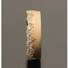 Nature-inspired Snow Cluster Sandblasted Wedding Band
