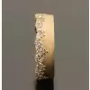 Nature-inspired Snow Cluster Sandblasted Wedding Band