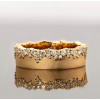 Nature-inspired Snow Cluster Sandblasted Wedding Band