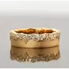 Nature-inspired Snow Cluster Sandblasted Wedding Band