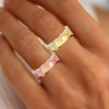 Nature-inspired Snow Cluster Polished Wedding Band