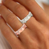 Nature-inspired Snow Cluster Polished Wedding Band