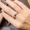 Nature-inspired Snow Cluster Polished Wedding Band