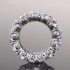 10ctw Round and Marquise Cut Three-Row Bold Wedding Band