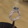 3.8ct Round Cut Allover Paved Infinity Engagement Ring