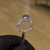 3.8ct Round Cut Allover Paved Infinity Engagement Ring