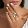 3D Butterfly Curving Saddle Cocktail Ring