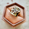 3D Butterfly Curving Saddle Cocktail Ring
