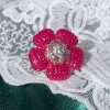 5ctw Pink Sapphire and Ruby Flower Cocktail Ring